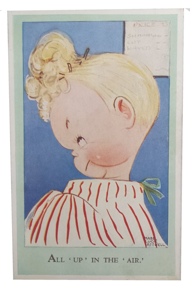 All Up in the Air - Mabel Lucie Attwell Postcard