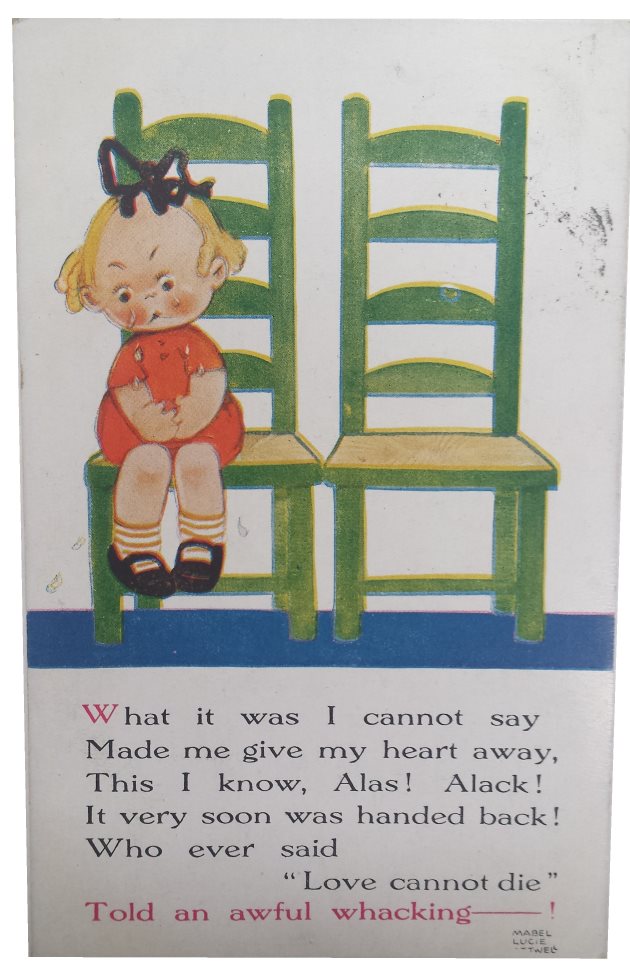 mabel lucie attwell postcard what is was i cannot say