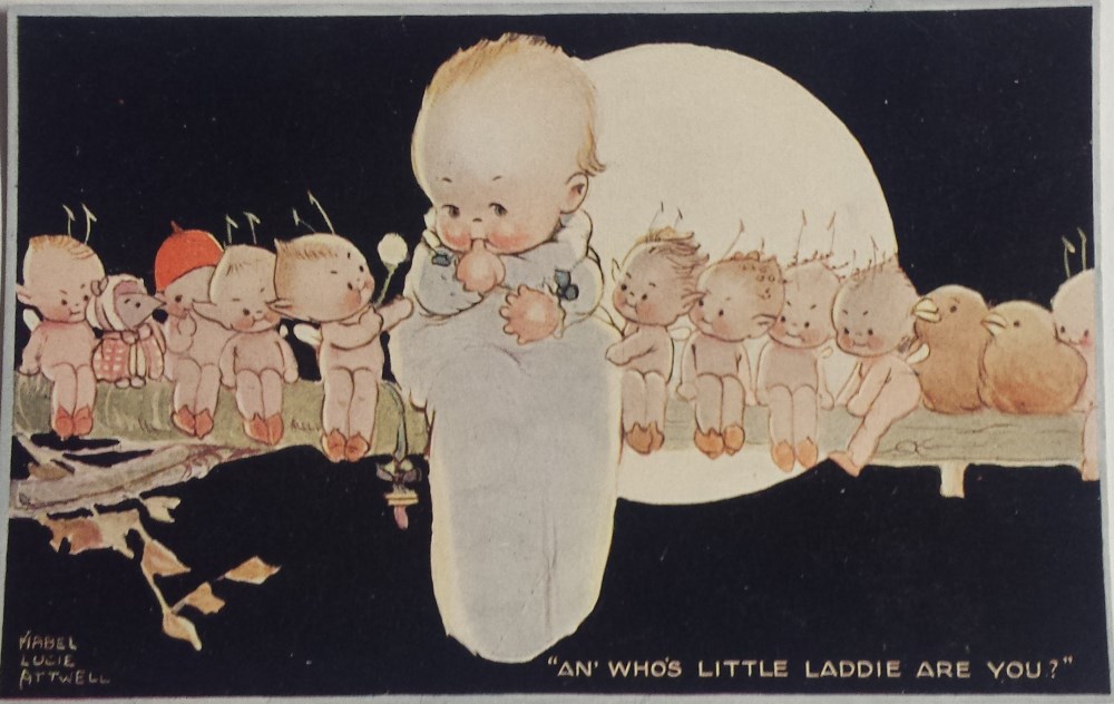 mabel lucie attwell an whos little laddie postcard